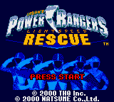 Power Rangers - Lightspeed Rescue (USA, Europe) Title Screen